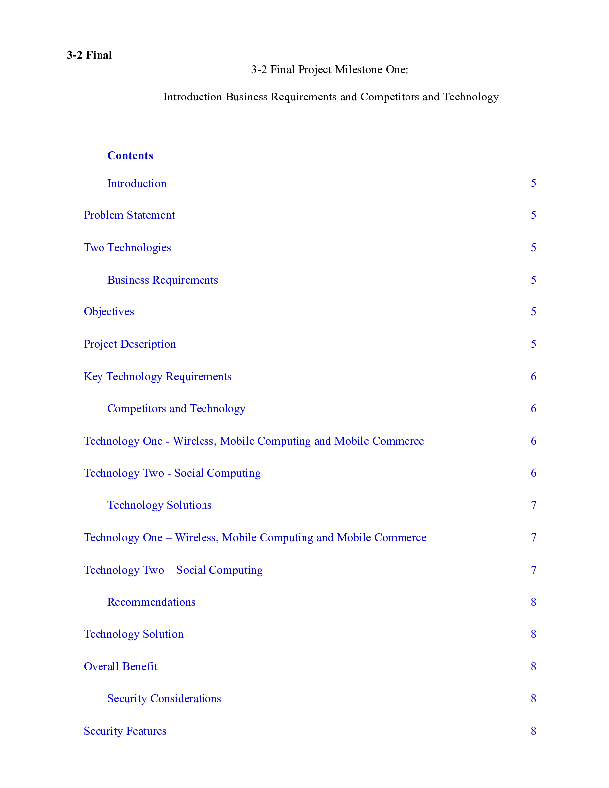 Preview image for 3-2  Final Project Milestone Two Technology Solutions and Recommendations.docx  3-2 Final